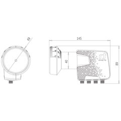 Спутниковый LNB конвертер четверной QUAD Inverto HOME Pro QDL410-HMPRO-OPN цена и информация | ТВ-антенны и аксессуары к ним | pigu.lt