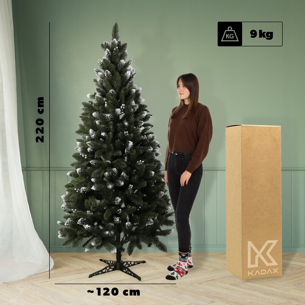 Dirbtinė Kalėdinė eglutė Deimantinė eglutė Kadax K5555, 220 cm kaina ir informacija | Eglutės, vainikai, stovai | pigu.lt
