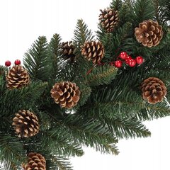 Dirbtinė Kalėdinė girlianda su kankorėžiais Kadax K5567, 115 cm цена и информация | Искусственные елки | pigu.lt