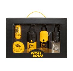 Kosmetikos dovanų rinkinys Nishman 5 in 1 Yellow vyrams цена и информация | Косметика и средства для бритья | pigu.lt