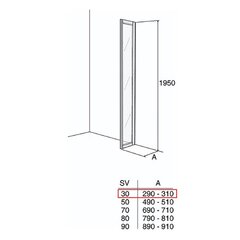 Prekė su pažeista pakuote.Dušo sienelė Ifö Solid SV VF 3 White, matinis stiklas цена и информация | Товары для сантехники с поврежденной упаковкой | pigu.lt