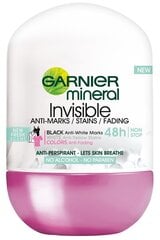 Garnier mineral invisible black white colors fresh шариковый дезодорант <br /> garnier цена и информация | Дезодоранты | pigu.lt