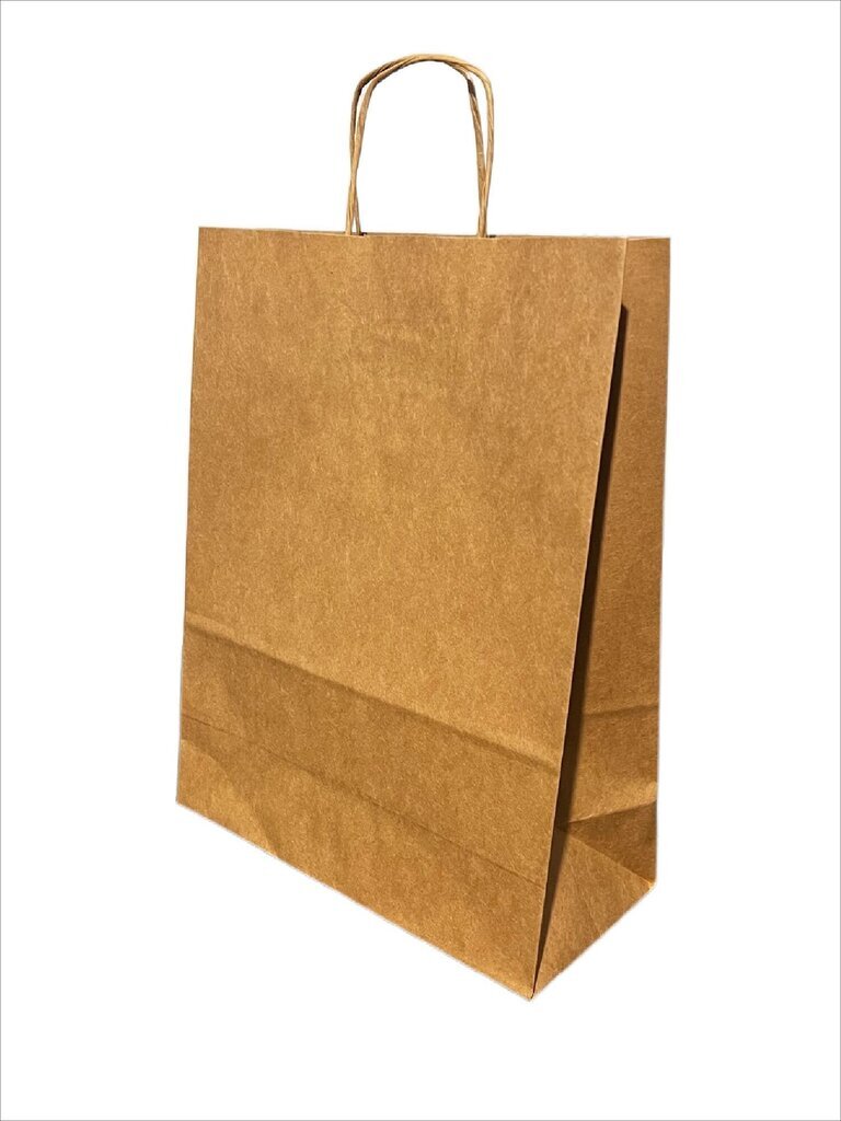 Popieriniai maišeliai su susuktomis rankenomis Eko, 22 x 10 x 28 cm, 50 vnt. цена и информация | Dovanų pakavimo priemonės | pigu.lt