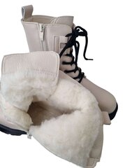 Žieminiai batai mergaitėms HT, smelio spalvos kaina ir informacija | Žieminiai batai vaikams | pigu.lt
