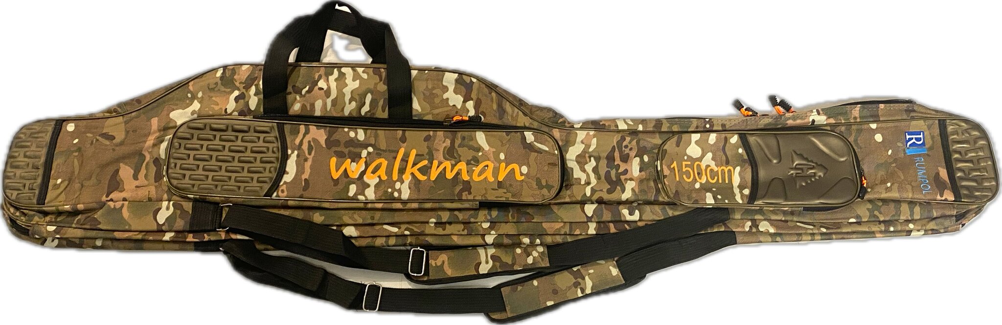Dėklas meškerėms Walkman, 150cm kaina ir informacija | Žvejybinės dėžės, dėklai, kuprinės | pigu.lt