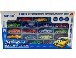 Žaislinių automobilių rinkinys, 16 vnt. kaina ir informacija | Žaislai berniukams | pigu.lt