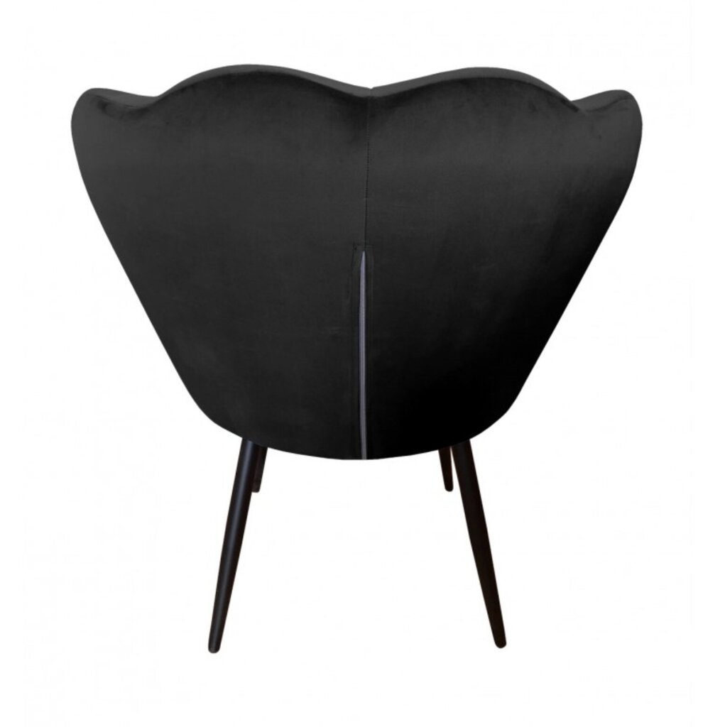 Svetainės fotelis Shell Decorates, juodas цена и информация | Svetainės foteliai | pigu.lt