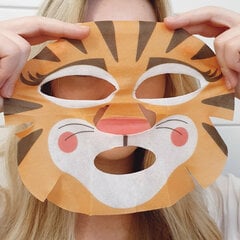 Lakštinė veido kaukė intensyviam drėkinimui Stay Well Animal Mask – Tiger kaina ir informacija | Veido kaukės, paakių kaukės | pigu.lt