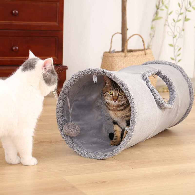 Katės tunelis, mėlynas цена и информация | Žaislai katėms | pigu.lt