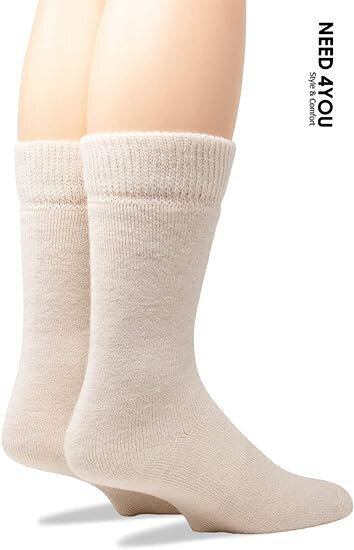 Vilnonės kojinės moterims Need 4You, smėlio spalvos kaina ir informacija | Moteriškos kojinės | pigu.lt