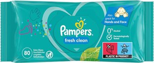 Влажные детские салфетки PAMPERS FreshClean, 1200 шт. цена и информация |  Одноразовые пеленки и влажные салфетки | pigu.lt