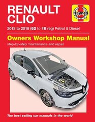 Renault Clio petrol & diesel ('13-'18) 62 to18 kaina ir informacija | Kelionių vadovai, aprašymai | pigu.lt