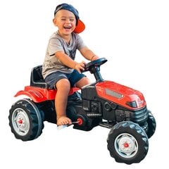 Педальный трактор Farmer GoTrac с прицепом, красный цена и информация | Игрушки для мальчиков | pigu.lt