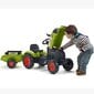 Vaikiškas minamas traktorius su kaušu ir priekaba Class Falk kaina ir informacija | Žaislai berniukams | pigu.lt
