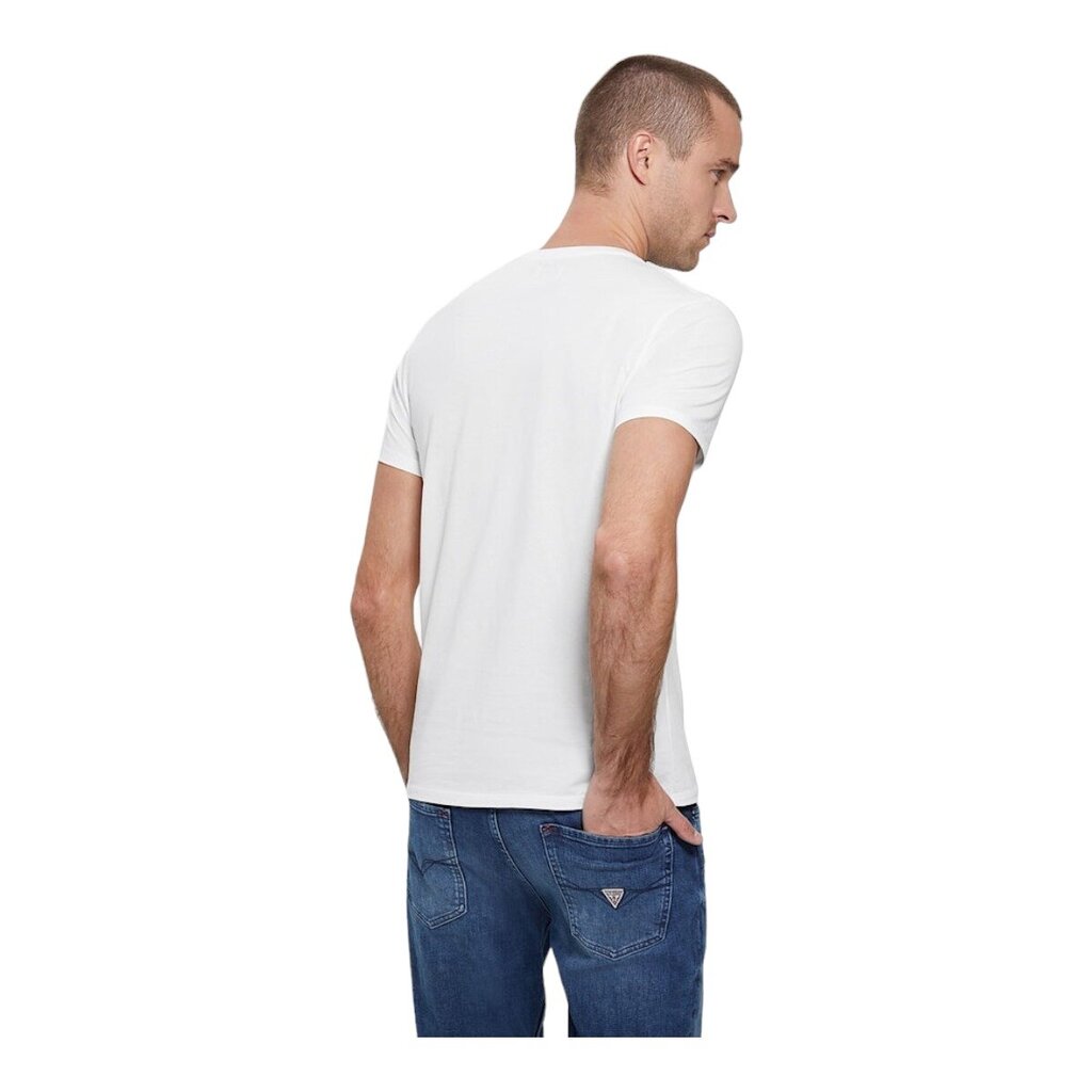 Guess marškinėliai vyrams 84461, balti kaina ir informacija | Vyriški marškinėliai | pigu.lt