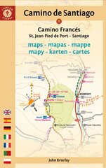 Camino De Santiago Maps: St. Jean Pied De Port - Santiago De Compostela 2024 edition цена и информация | Путеводители, путешествия | pigu.lt