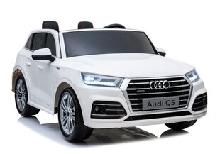 Dvivietis vaikiškas elektromobilis Audi Q5 MP4, baltas kaina ir informacija | Elektromobiliai vaikams | pigu.lt