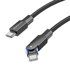 Borofone Cable BU41 Kelly - USB to Type C - 3A 1,2 metres black цена и информация | Кабели для телефонов | pigu.lt