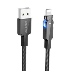 Borofone Cable BU41 Kelly - USB to Type C - 3A 1,2 metres black цена и информация | Кабели для телефонов | pigu.lt