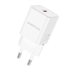 Borofone Wall charger BN13 Safety - Type C - PD 30W white цена и информация | Зарядные устройства для телефонов | pigu.lt