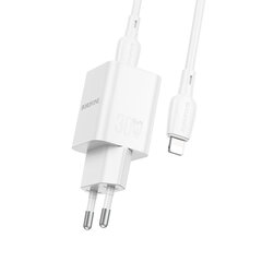 Borofone Wall charger BN13 Safety - Type C - PD 30W white цена и информация | Зарядные устройства для телефонов | pigu.lt