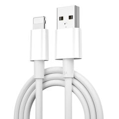 WIWU cable C006 USB - Lightning 1,2 m 2,4A white цена и информация | Кабели для телефонов | pigu.lt