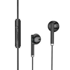WIWU wired earphones EB312 jack 3,5mm black цена и информация | Теплая повязка на уши, черная | pigu.lt