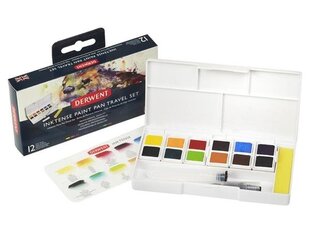 Дорожный набор акварельных красок Inktense Travel Set #01м 12х1/2 цена и информация | Принадлежности для рисования, лепки | pigu.lt