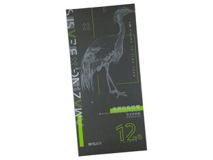 Spalvoti pieštukai M&G Amazing Animal Metallic, 12 vnt. kaina ir informacija | Piešimo, tapybos, lipdymo reikmenys | pigu.lt