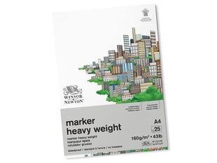 Piešimo bloknotas Winsor&Newton Marker, A4, 25 vnt. цена и информация | Тетради и бумажные товары | pigu.lt