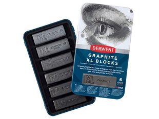 Grafito lazdelė Derwent Graphite XL, 6vnt. цена и информация | Принадлежности для рисования, лепки | pigu.lt