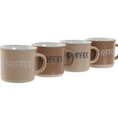 Набор из 4 кружек Mug DKD Home Decor Розовый Зеленый Темно-серый 300 мл цена и информация | Стаканы, фужеры, кувшины | pigu.lt