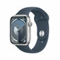 Apple Watch Series 9 45mm Silver Aluminum/Storm Blue Sport Band kaina ir informacija | Išmanieji laikrodžiai (smartwatch) | pigu.lt