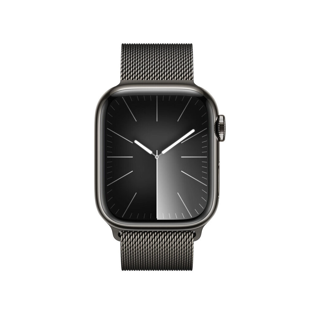 Apple Watch Series 9 41mm Graphite Stainless Steel/Graphite Milanese Loop kaina ir informacija | Išmanieji laikrodžiai (smartwatch) | pigu.lt