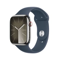 Apple Watch Series 9 45mm Silver Stainless Steel/Storm Blue Sport Band kaina ir informacija | Išmanieji laikrodžiai (smartwatch) | pigu.lt