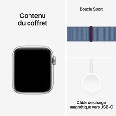 Apple Watch SE 40mm Sport Loop Silver/Winter Blue kaina ir informacija | Išmanieji laikrodžiai (smartwatch) | pigu.lt