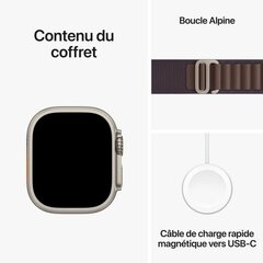 Apple Watch Ultra 2 GPS + Cellular, 49mm Titanium Case with Indigo Alpine Loop - Large MREW3EL/A цена и информация | Смарт-часы (smartwatch) | pigu.lt