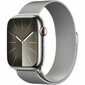 Apple Watch Series 9 45mm Silver Stainless Steel/Silver Milanese Loop kaina ir informacija | Išmanieji laikrodžiai (smartwatch) | pigu.lt