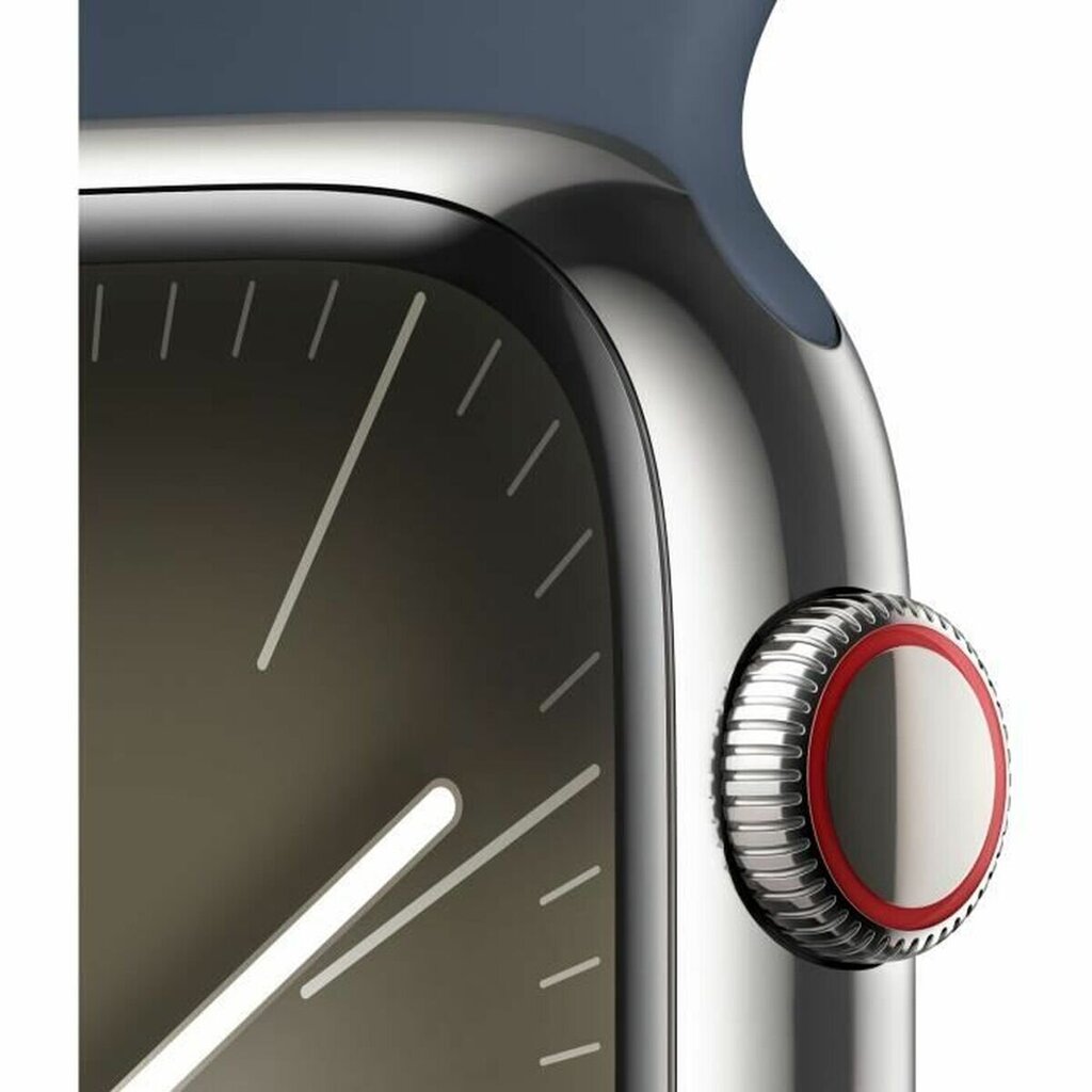 Apple Watch Series 9 45mm Silver Stainless Steel/Storm Blue Sport Band kaina ir informacija | Išmanieji laikrodžiai (smartwatch) | pigu.lt