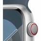 Apple Watch Series 9 45mm Silver Aluminum/Storm Blue Sport Band kaina ir informacija | Išmanieji laikrodžiai (smartwatch) | pigu.lt