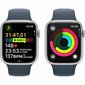 Apple Watch Series 9 45mm Silver Aluminum/Storm Blue Sport Band цена и информация | Išmanieji laikrodžiai (smartwatch) | pigu.lt