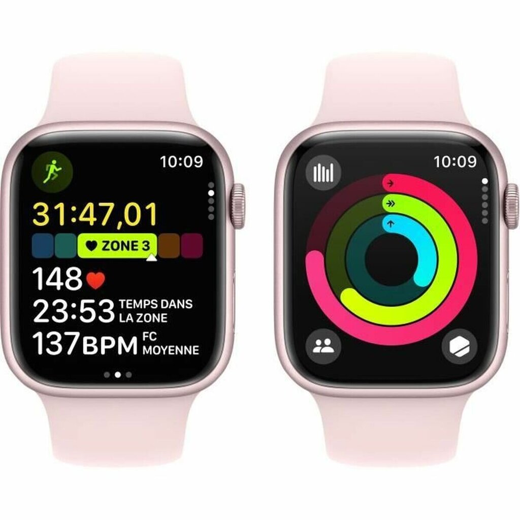 Apple Watch Series 9 45mm Pink Aluminum/Light Pink Sport Band цена и информация | Išmanieji laikrodžiai (smartwatch) | pigu.lt