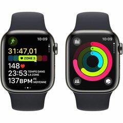 Apple Watch Series 9 41mm Graphite Stainless Steel/Midnight Sport Band цена и информация | Смарт-часы (smartwatch) | pigu.lt