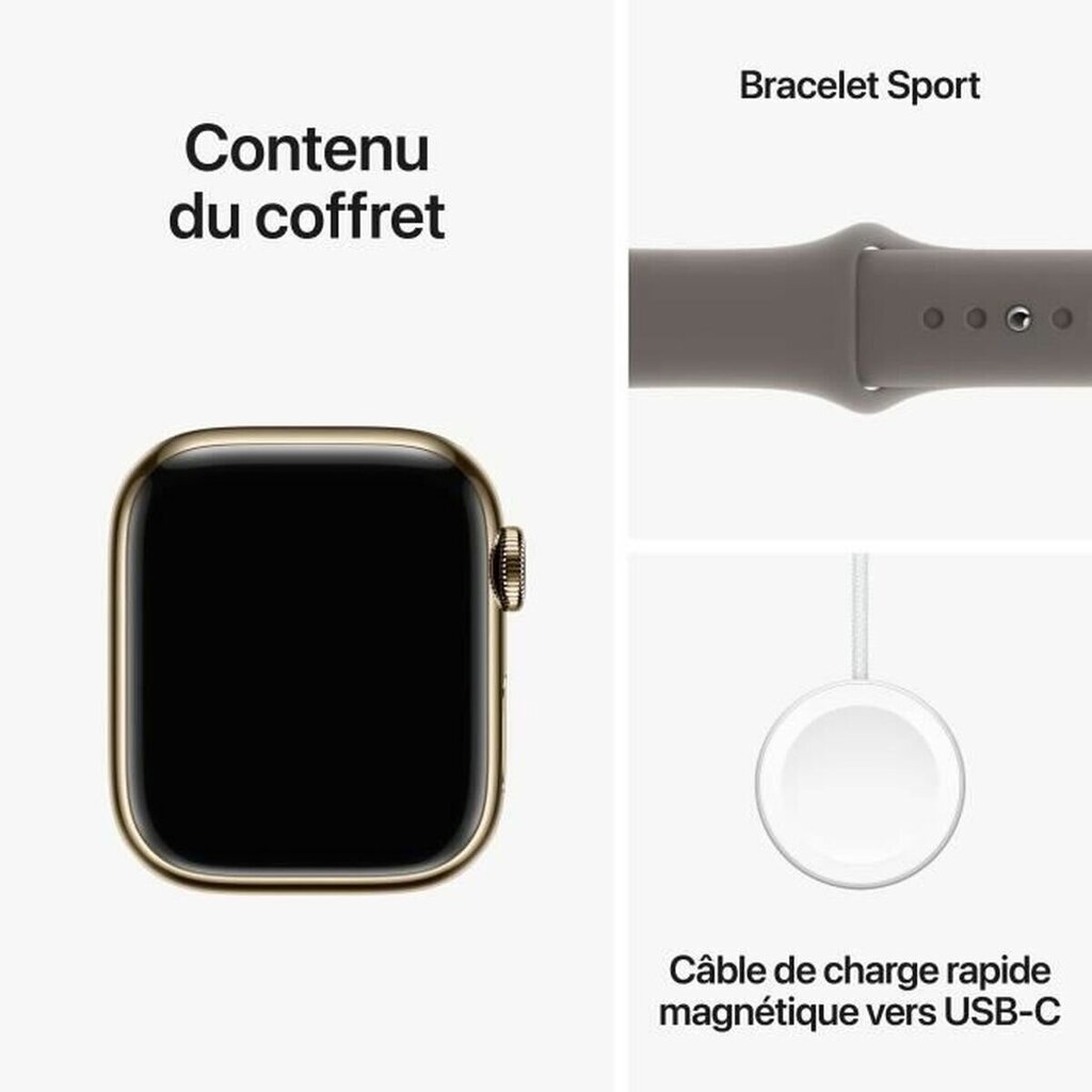 Apple Series 9 41 mm brown gold S7193066 kaina ir informacija | Išmanieji laikrodžiai (smartwatch) | pigu.lt