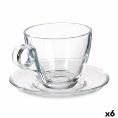 Vivalto puodelių su lėkštutėmis rinkinys, 6 vnt. цена и информация | Стаканы, фужеры, кувшины | pigu.lt