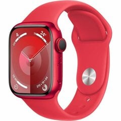 Apple Watch Series 9 GPS 41mm (PRODUCT)RED Aluminium Case with (PRODUCT)RED Sport Band - M/L MRXH3ET/A цена и информация | Смарт-часы (smartwatch) | pigu.lt