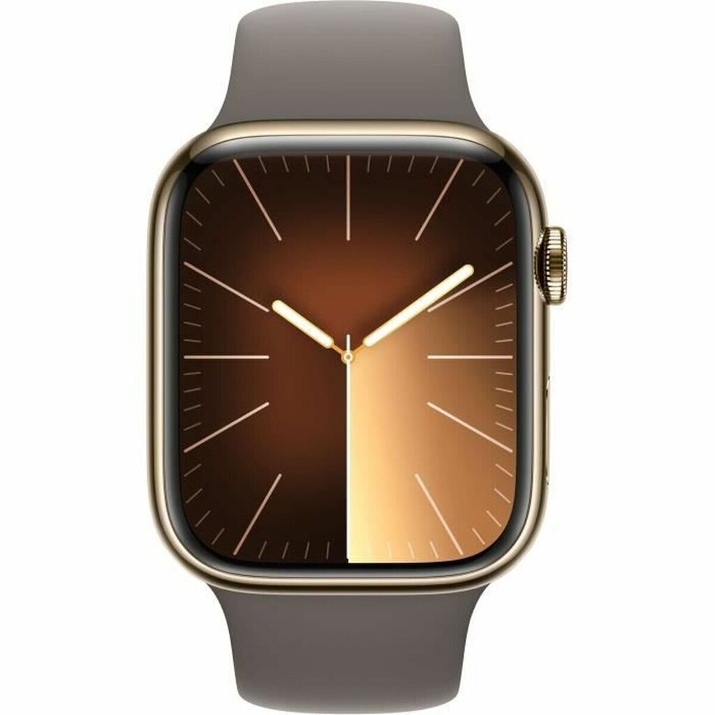 Apple Watch Series 9 45mm Gold Stainless Steel/Clay Sport Band kaina ir informacija | Išmanieji laikrodžiai (smartwatch) | pigu.lt