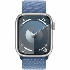 Apple Watch Series 9 41mm Silver Aluminum/Winter Blue Sport Loop цена и информация | Смарт-часы (smartwatch) | pigu.lt