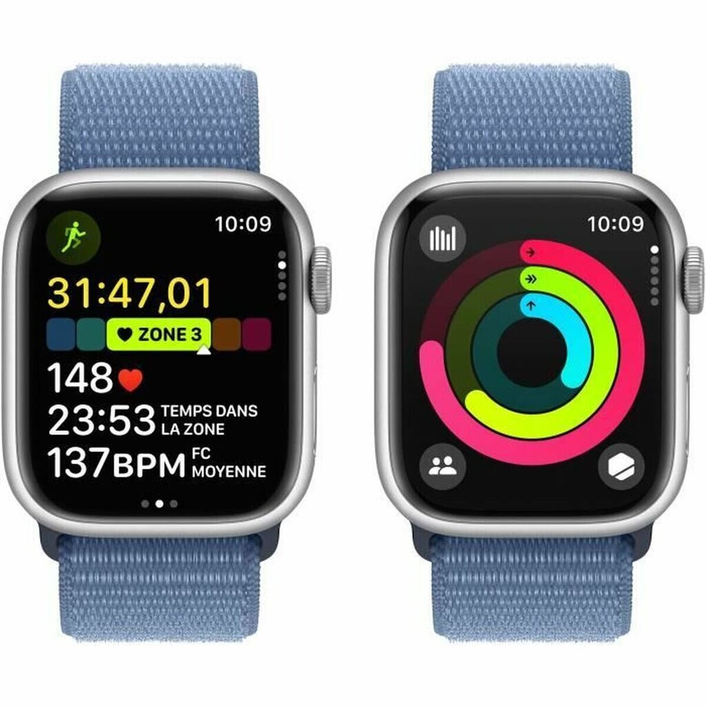 Apple Watch Series 9 41mm Silver Aluminum/Winter Blue Sport Loop kaina ir informacija | Išmanieji laikrodžiai (smartwatch) | pigu.lt