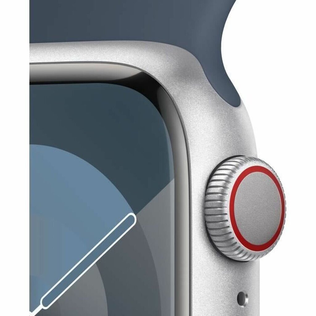 Apple Watch Series 9 41mm Silver Aluminum/Storm Blue Sport Band kaina ir informacija | Išmanieji laikrodžiai (smartwatch) | pigu.lt